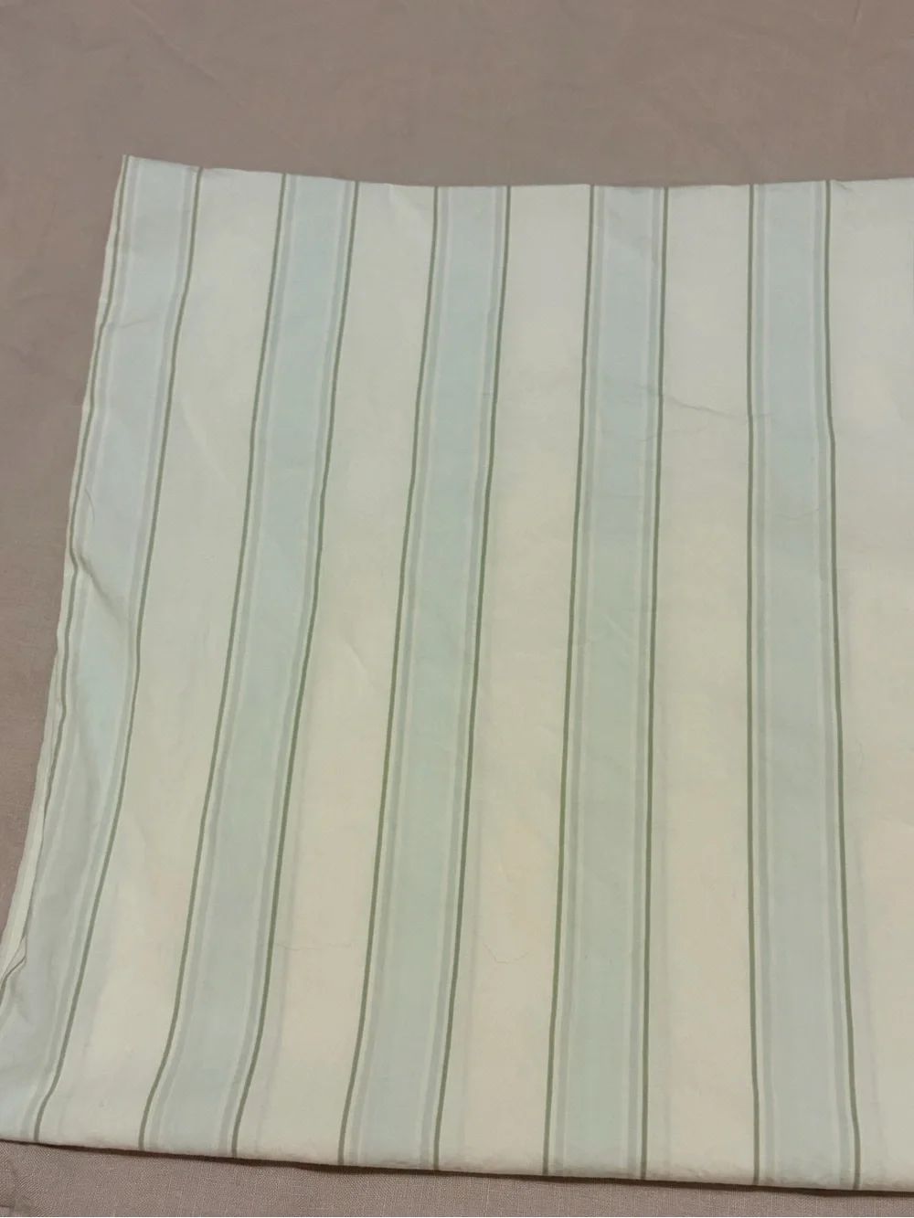 Simply Shabby Chic Twin Blue Green White Striped Sheet Set